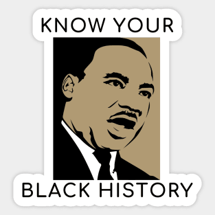 Know your black history Sticker